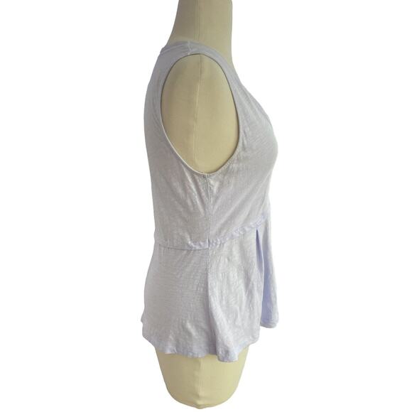 Small Anthropologie Deletta Swing Top Women Sleeveless Textured Tunic Baby Blue - Picture 3 of 4